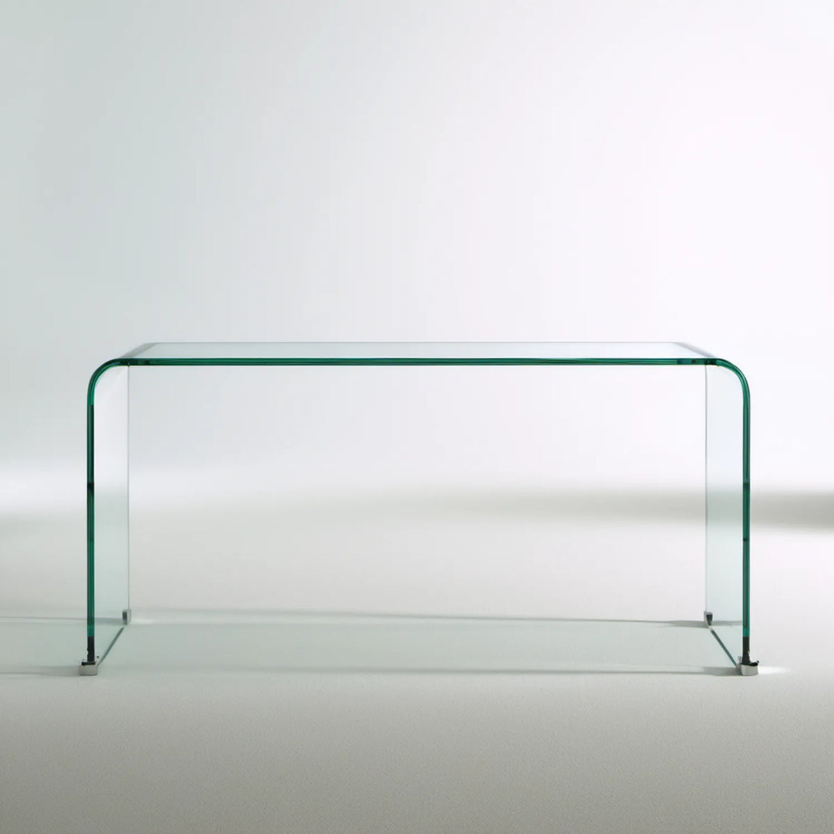 Prostokątny stolik kawowy ze szkła hartowanego, transparentny, 120 x 60 x 40 cm